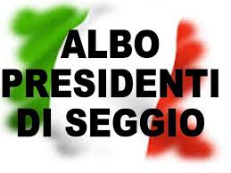 AGGIORNAMENTO ALBO PRESIDENTI DI SEGGIO - ANNO 2020