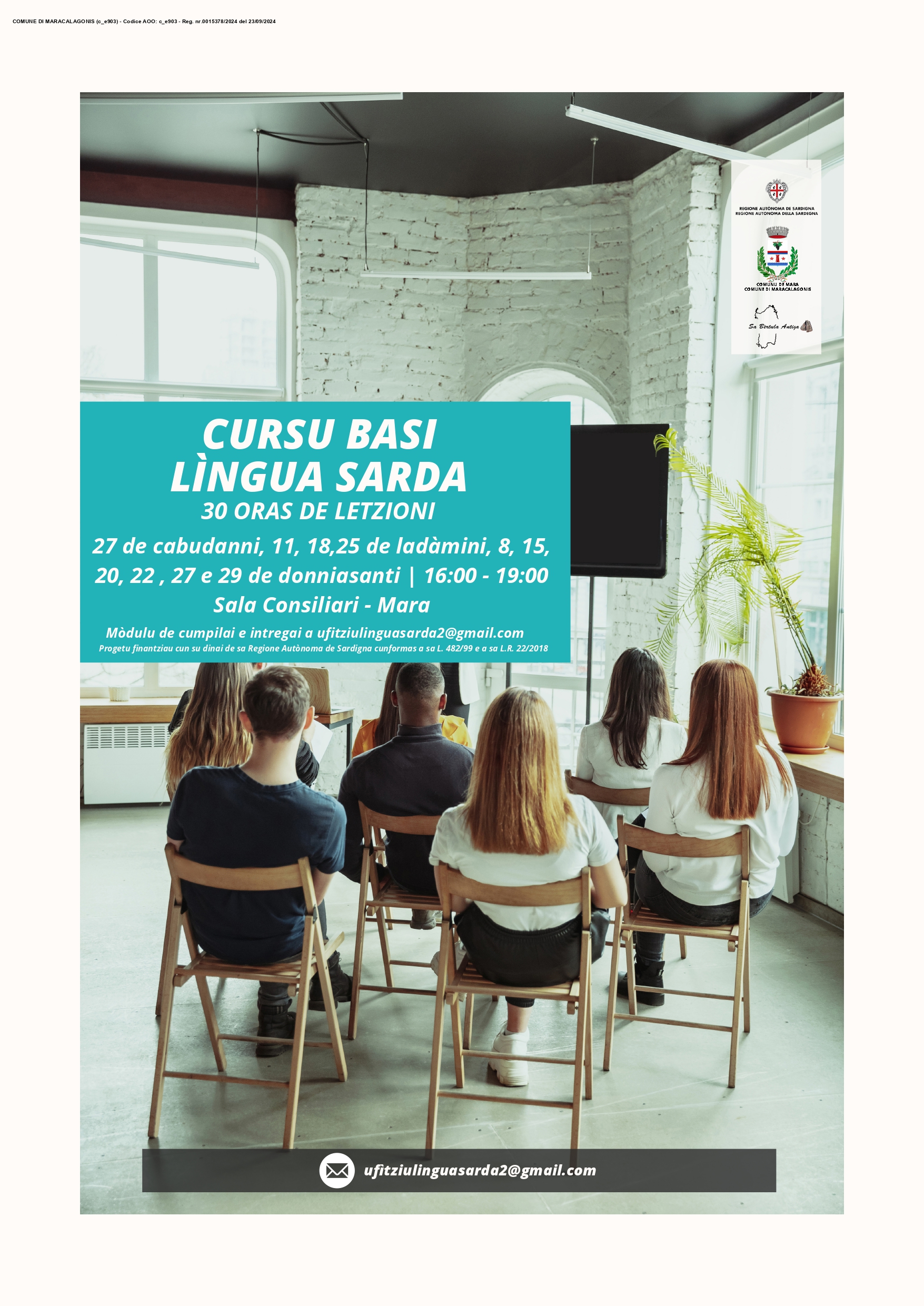 CORSO BASE DI LINGUA SARDA - ISCRIZIONI