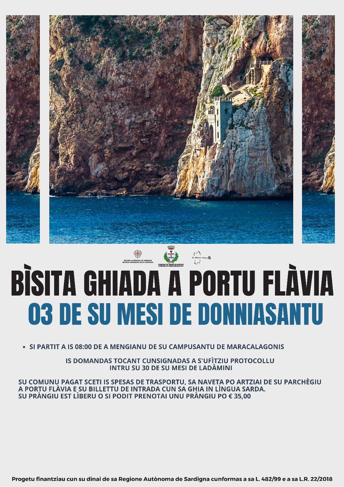 Bìsita ghiada a Portu Flavìa - 03 de su mesi de donniasantu